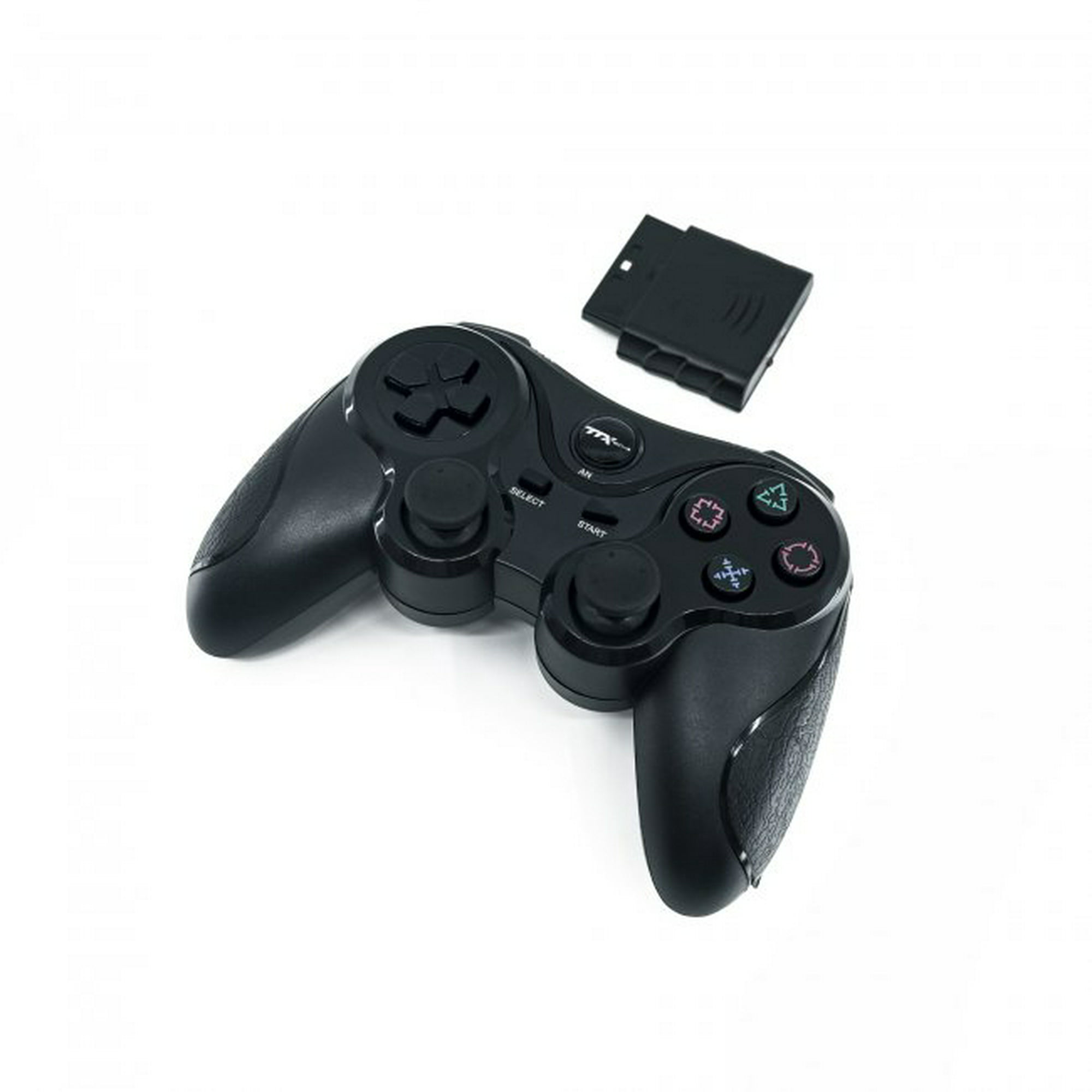 Palanca inalámbrica de 2 mandos Playstation 2 Ps2 Playstation 1 color negro