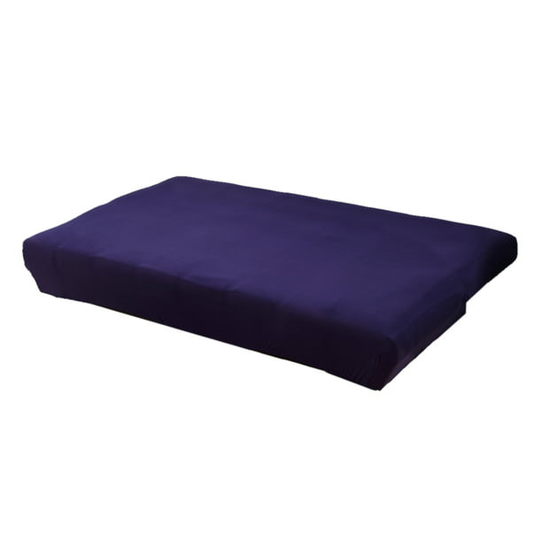  Funda grande para sofá cama sin brazos, funda de sofá plegable  elástica a prueba de polvo, elástica, extraíble, jacquard-azul cielo-L  (63.0-74.8 in) : Hogar y Cocina