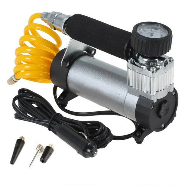 Compresor de aire de neumáticos, compresor de aire Delaman de 12 V, mini  compresor de aire portátil, bomba de infaltor de neumáticos eléctricos de  12