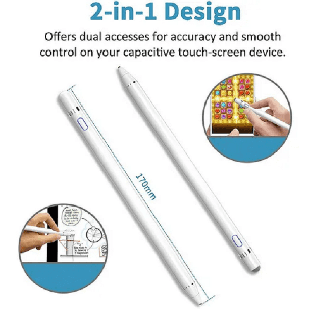 2in1 Lapiz Para Pantalla Tactil Para iPad Tablet Celular Touch