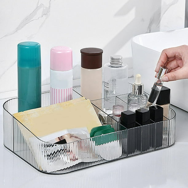 Organizador de maquillaje transparente para pintalabios, soporte de  almacenamiento de plástico, joyero de escritorio, organizador de  almacenamiento en