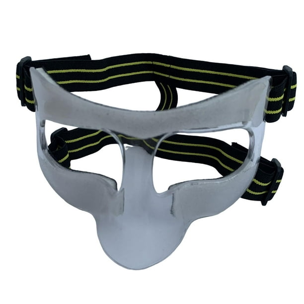 Protector facial para nariz rota, protector , máscara de baloncesto  duradera, máscara deportiva para hombres, mujeres, , fútbol, gimnasio  15cmx9cm DYNWAVEMX Protector de nariz de baloncesto