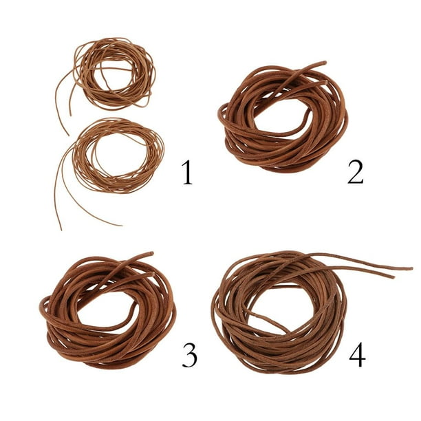 5 metros Cordón de Cordón de material cuero sintético de cuerda para Collar  Rebordear joyería Artesanía de bricolaje - 4 tamaños a elegir 4 mm perfecl