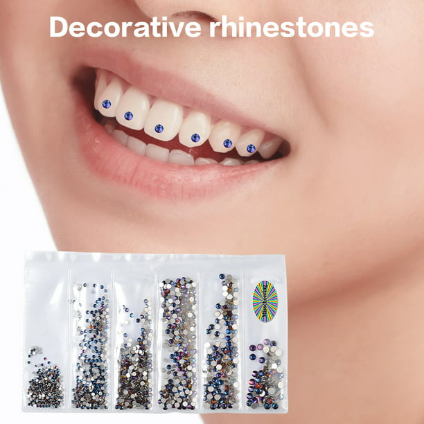 Joyas de diamantes de imitación dentales, joyas de dientes, gemas