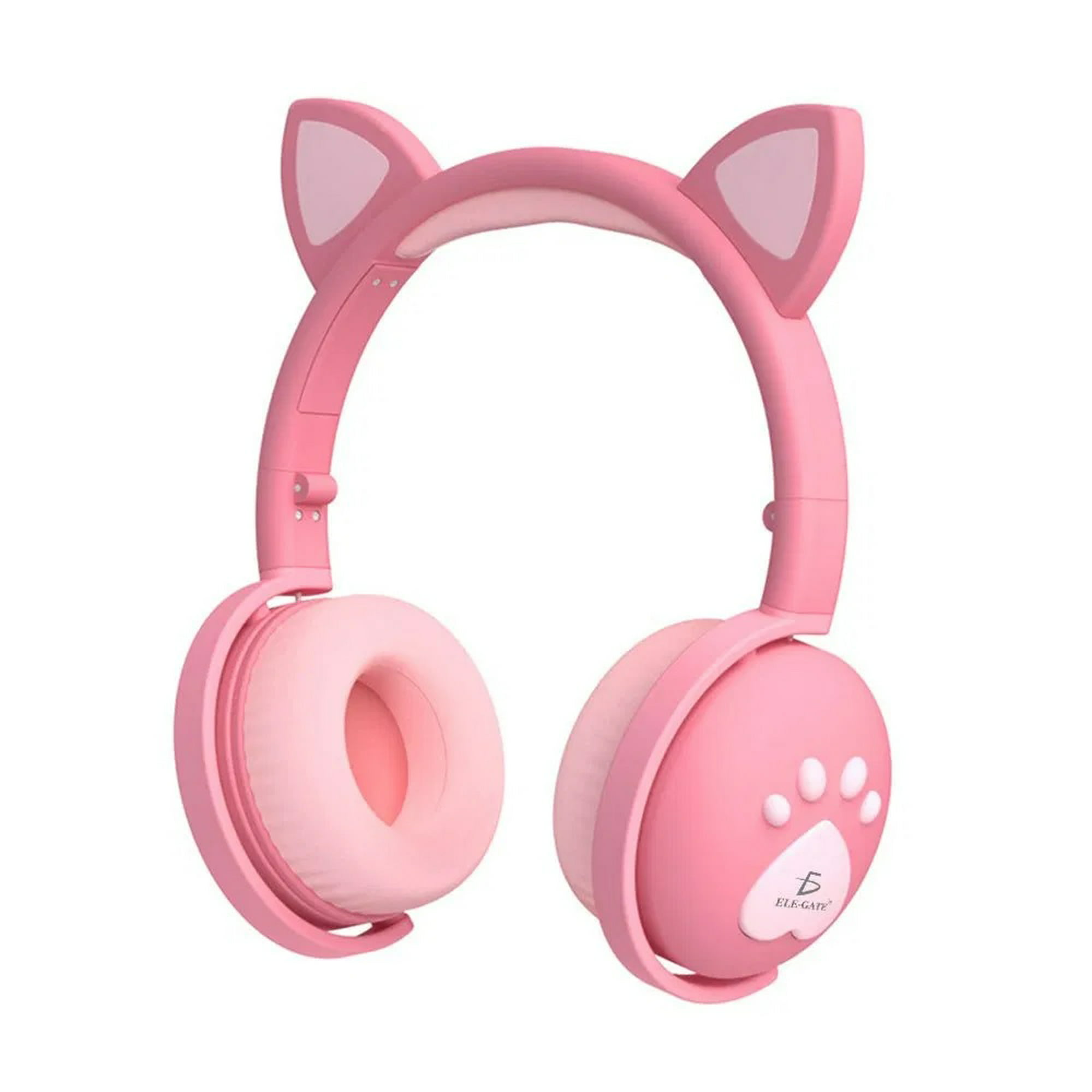 Audífonos de diadema Gadgets and fun Gato bluetooth color rosa