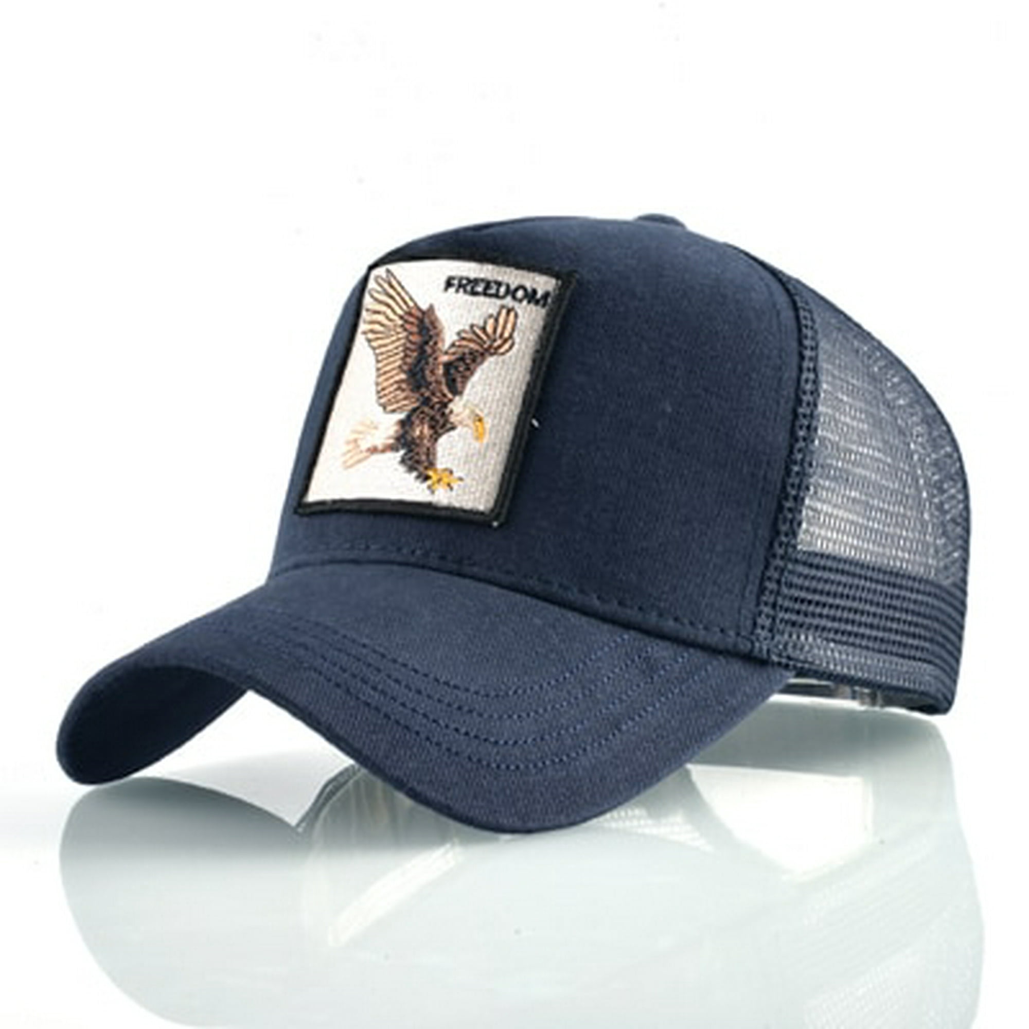 TQMSMY Summer Unisex Hip Hop Embroidered Animal Men Baseball Caps Women  Breathable Mesh Snapback Hats Men's Trucker Hats Cap Gao Jinjia LED