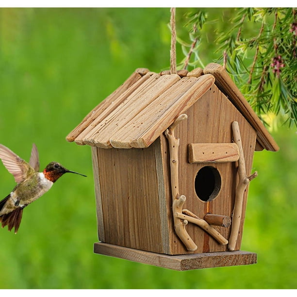 Casitas de madera para pájaros para pintar y decorar, 4 piezas de Mini  Nidos de Pájaros Colgantes de Madera, Decoración de Casa para Pájaros de  jardín, Casitas para Pajaros Exterior : 