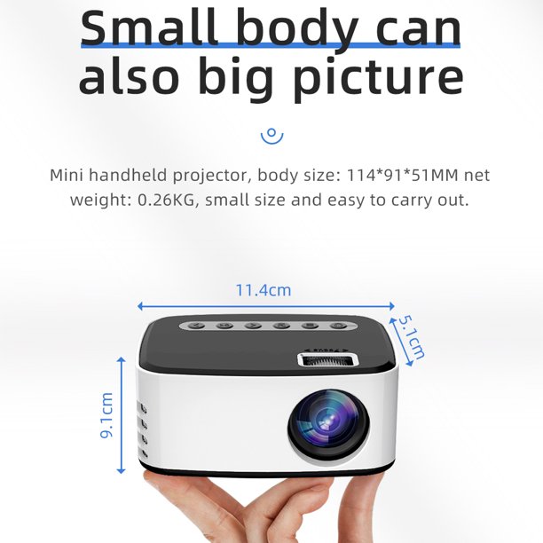 Mini Proyector iPhone, Proyector De Video Compatible Fu