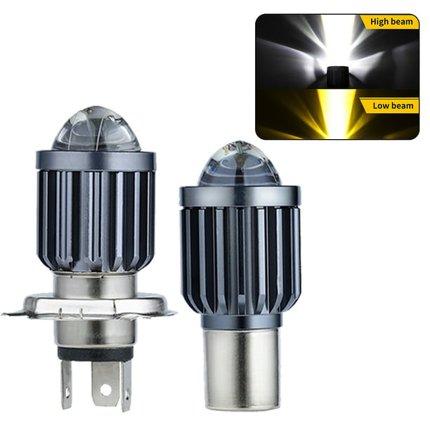 Comprar Bombillas LED H4 para faros de motocicleta Ba20D H6 H4 Hi-Lo 3200LM  6000K, lámpara Led para Moto, iluminación HS1, luces para coche eléctrico