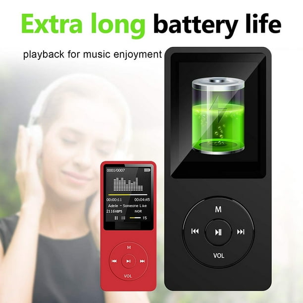 Reproductor MP3 Reproductor de audio y música sin pérdidas Adaptador MP3  recargable portátil con pan Vogacara EL001256-02B
