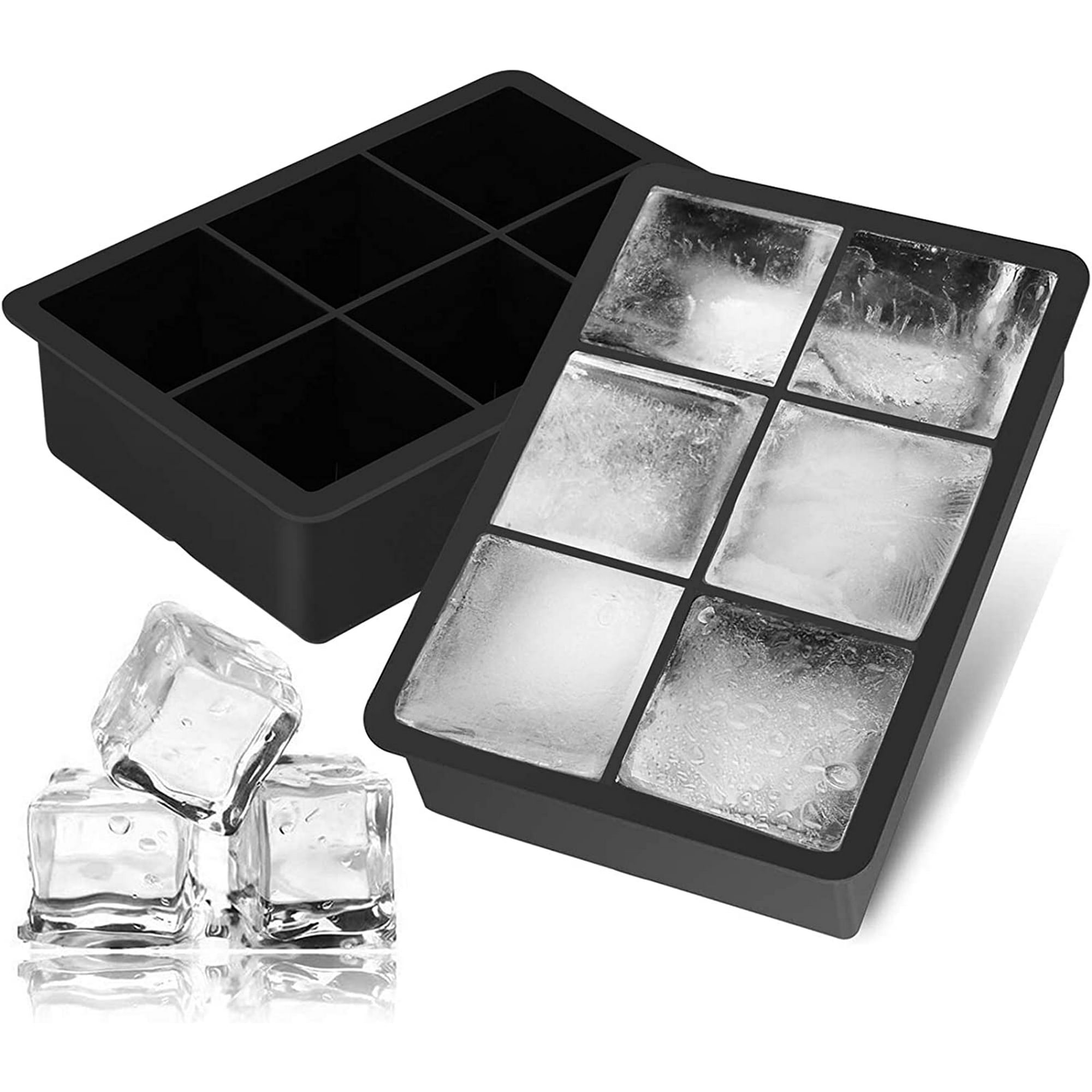 Molde para hacer cubitos de hielo, barra para el hogar, pub, vino, bebidas,  cubitos de hielo, bandeja para moldes de silicona, molde para gelatina de  chocolate, azul Vogacara HA000196-03B