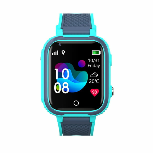 LT21 4G Smart Kids GPS WIFI Video Call SOS Teléfono impermeable Relojes  (Azul)