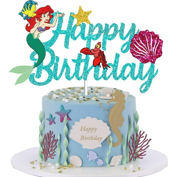 Mis Dulces Pastelitos: Tarta de Cumpleaños - La Sirenita Ariel