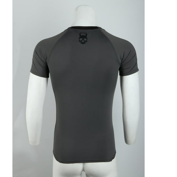  Camisetas deportivas de secado rápido para hombre, para correr,  entrenamiento, gimnasio, deportes, que absorben la humedad, camisetas de  compresión, Negro - : Ropa, Zapatos y Joyería
