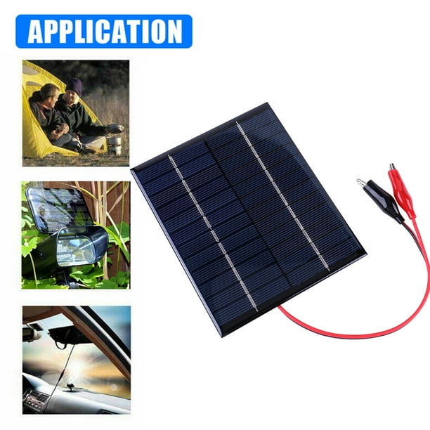 Panel Solar 5w 12v Cargador Solar Portátil De Células Solares Impermeable  Al Aire Libre Mini Paneles Solares Para Carga De 9-12v, Accesorios De  Energía De Luz Solar, Juguetes