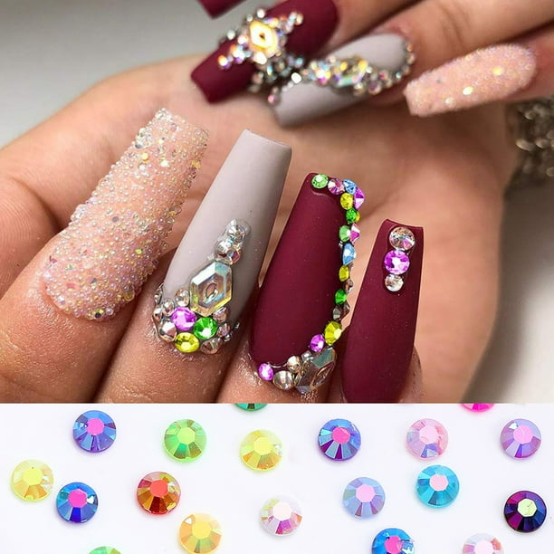 Cristales y Diamantes para uñas. Kit para manicura. Decoración de