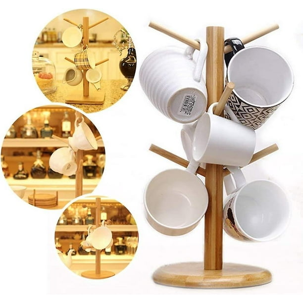 Árboles para tazas de café y soportes para tazas K, soportes para tazas de  café para mostrador, soporte para cápsulas de café con estante de