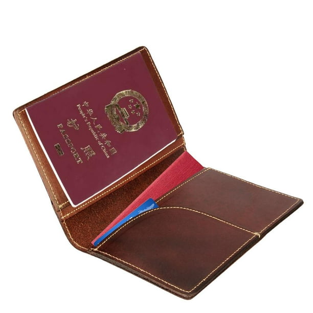  Cartera de pasaporte – Portadocumentos de viaje con bloqueo  RFID, tarjetero, tarjetero, cartera de viaje unisex, Rojo - : Ropa, Zapatos  y Joyería