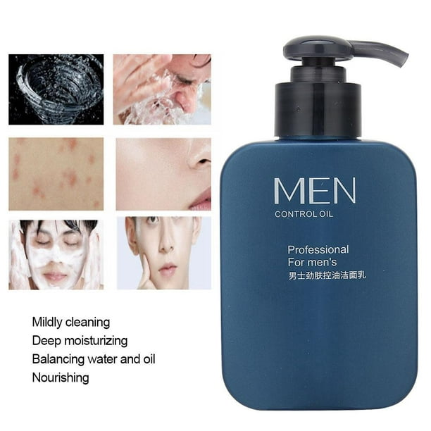 Crema limpiadora y exfoliante facial para hombres de Lather &  Wood Limpiador facial para hombre, 4 onzas. : Belleza y Cuidado Personal