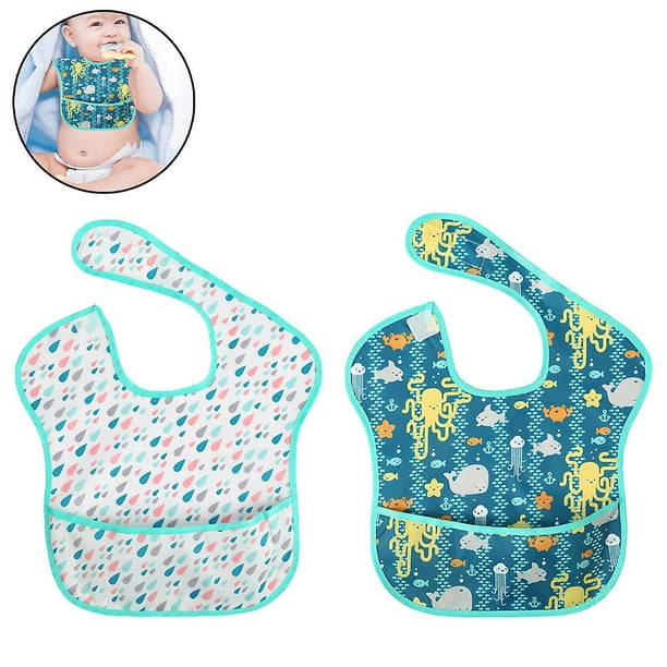 Babero para bebé, impermeable, lavable, apto para bebés y niños pequeños de  6 a 24 meses oso de fresa Hogar