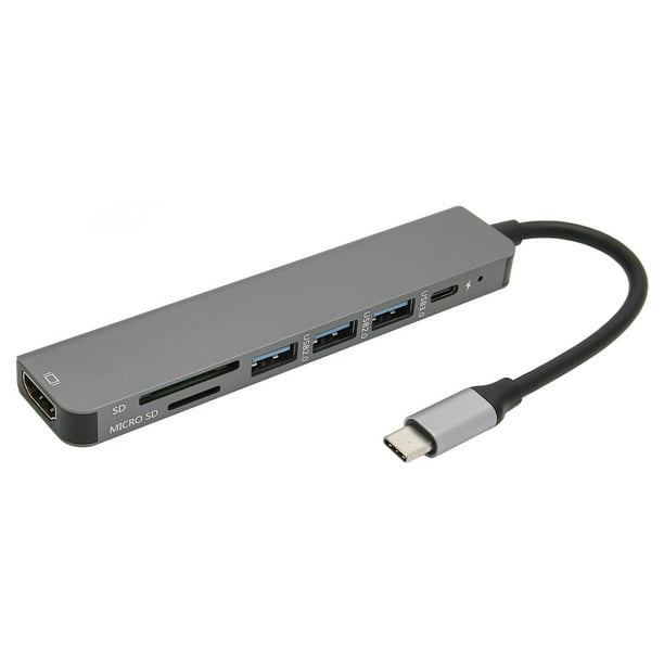 Adaptador uni® USB C a HDMI 4K / Monitores duales para MacBook Air, Aluminio