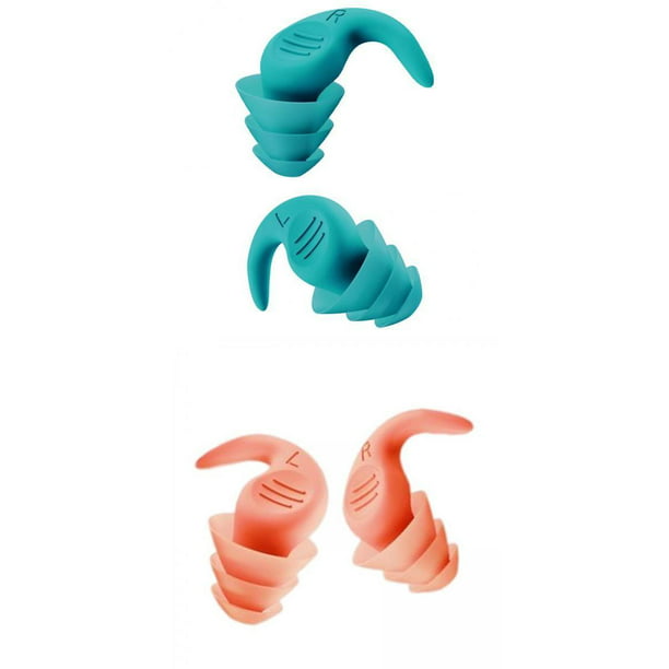 2 pares de tapones para los oídos de silicona con reducción de ruido para  el trabajo de estudio de músicos Zulema Tapones para los oídos