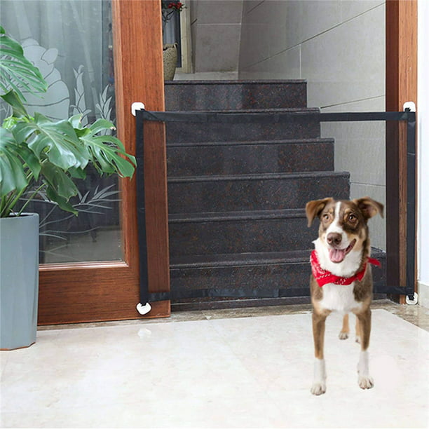 Puerta de seguridad para puerta para bebés, cerca blanca para niños de  seguridad en escaleras o puerta para perros