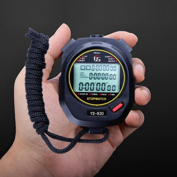 Cronómetro de bolsillo impermeable, cronómetro deportivo Digital  profesional, cronómetro LCD, cronómetro