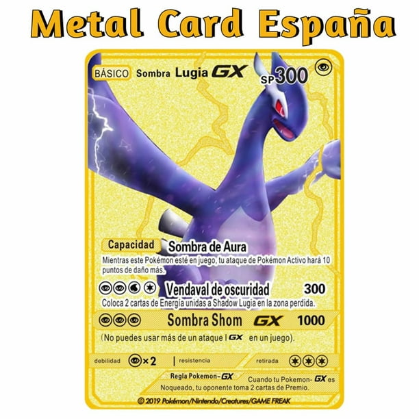 Carta Pokémon Metal Vmax Gx Español, Charizard, Pikachu Y+