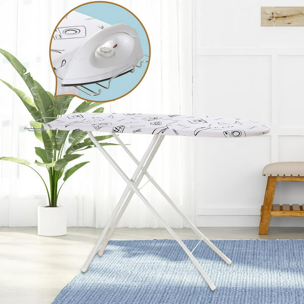 Cabilock Tabla de planchar de mesa con patas plegables, mesa de acero para  el hogar, mini tabla de planchar portátil con cubierta de algodón para