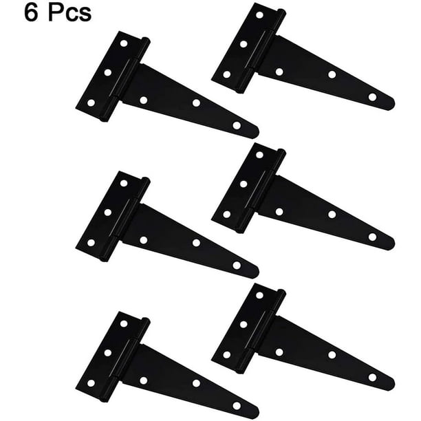 10pcs Bisagras pequeñas Negro Mini plástico Puerta Cojinete