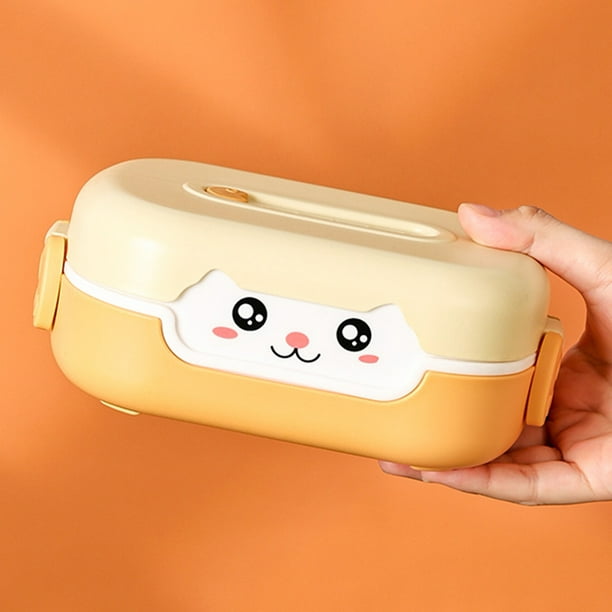 Fiambrera Bento Kawaii para niños y niñas, caja de almuerzo