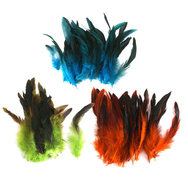 50 Piezas de Plumas , Plumas Naturales, Plumas Naturales para Manualidades,  Manualidades, , Manualidades Multicolor BLESIY Ajuste colorido del cordón