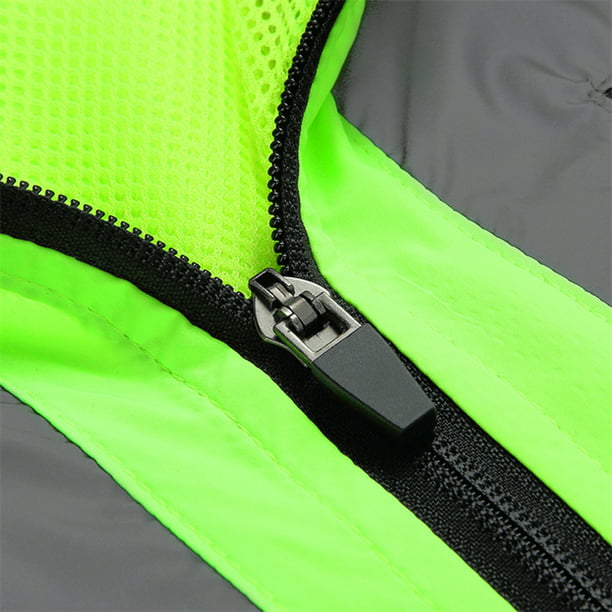 Chaleco de ciclismo para hombre, ligero, impermeable, sin  mangas, reflectante, transpirable, chaleco de ciclismo con bolsillos (talla  XL, color: verde) : Todo lo demás