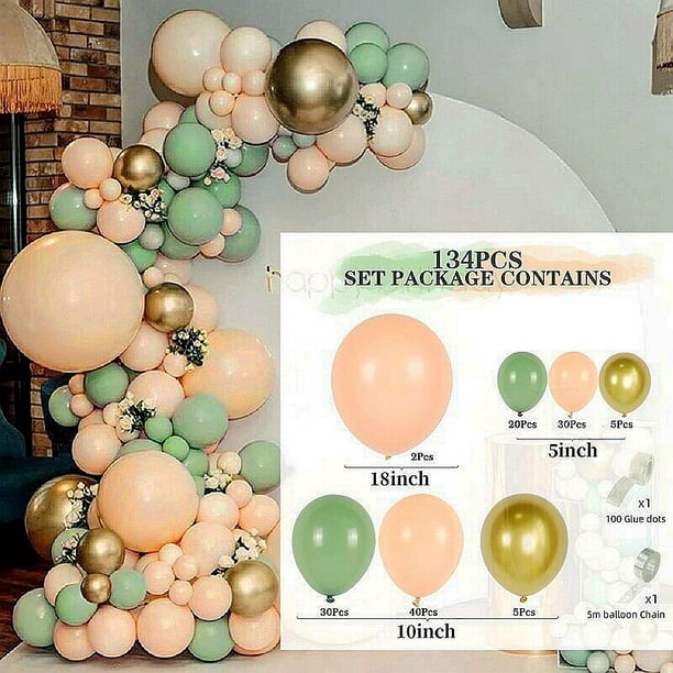 Set de globos verdes