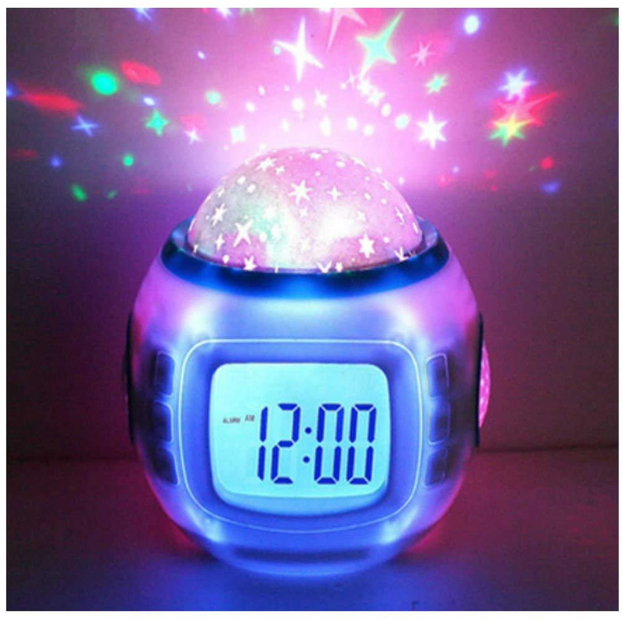 1 pieza de reloj despertador para niños, luz LED Digital, reloj despertador,  luz nocturna, niña, niñ JAMW Sencillez
