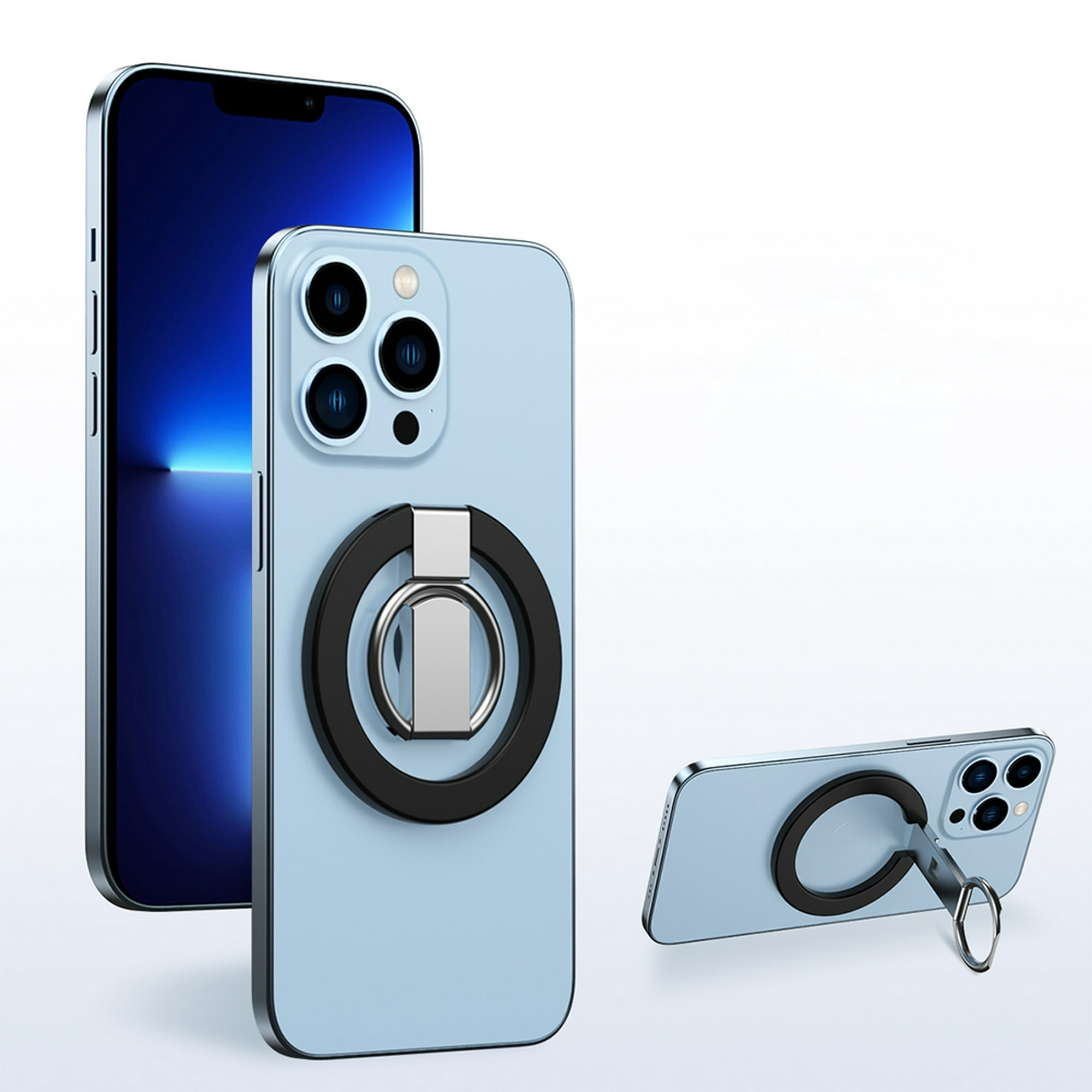  AUROX Soporte magnético para anillo de teléfono para iPhone 15,  14, 13, 12, agarre magnético para teléfono Magsafe, accesorios Magsafe,  rotación de 360°, soporte de anillo de dedo ajustable para : Celulares y  Accesorios