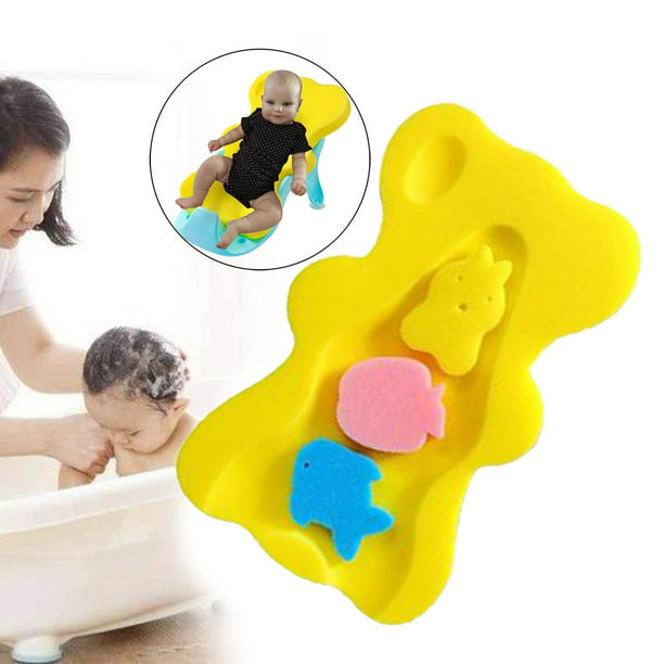Alfombra de baño infantil antideslizante, esponja de baño para bebé con  dibujos, Amarillo Zulema