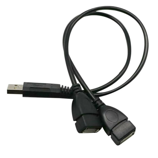 USB 2.0 Cable Divisor Y + Hub USB 2.0 USB 3.0, Divisor De Concentrador USB  2.0 De 3 Puertos, 2x USB 2.0 + 1x USB 3.0, Giratorio 180 degree Hugo Cable  divisor de concentrador USB
