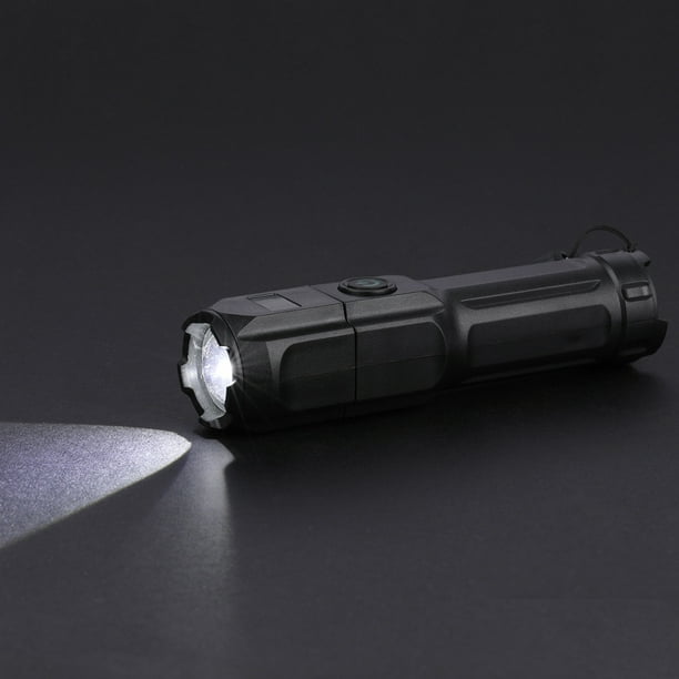  2 linternas LED recargables, linterna de luz fuerte ABS súper  brillante, luz de flash de alta potencia impermeable con 4 modos de zoom,  potentes linternas portátiles de mano para el hogar 