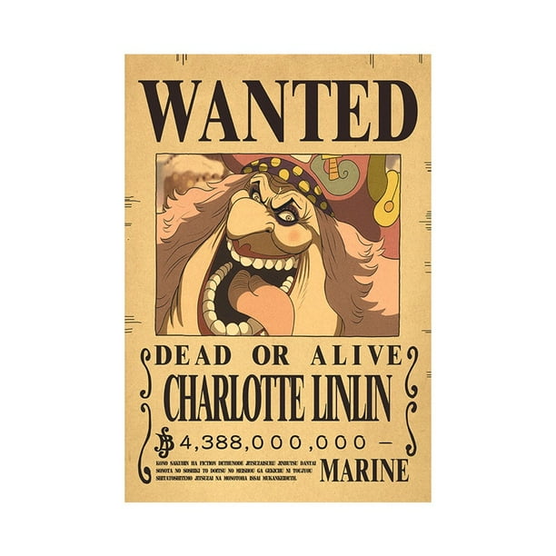 Póster one piece wanted poster luffy gear 5 nika Papel kraft vintage  Dormitorio Pared Pegatinas/Decoración De Fotos