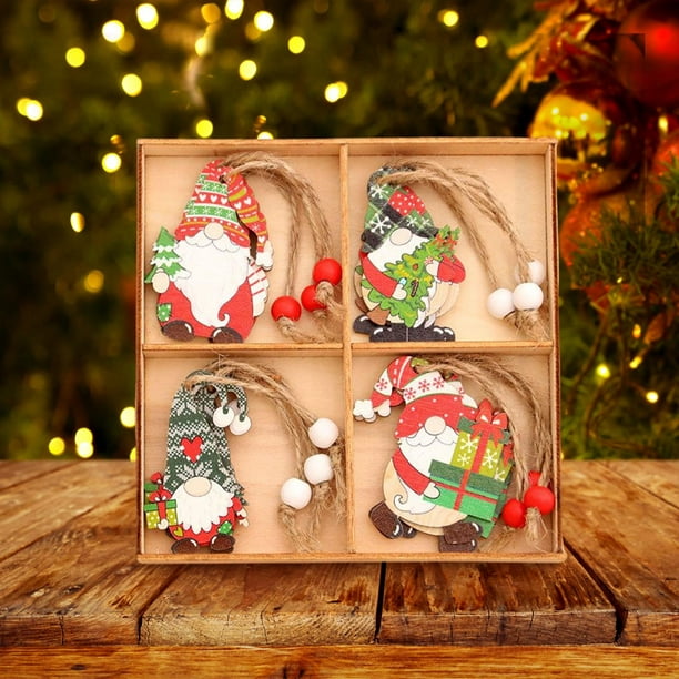 de Navidad madera Colgantes Decoraciones de Navidad Manualidades colgantes Adornos de Navid Macarena Colgantes colgantes | Walmart en línea