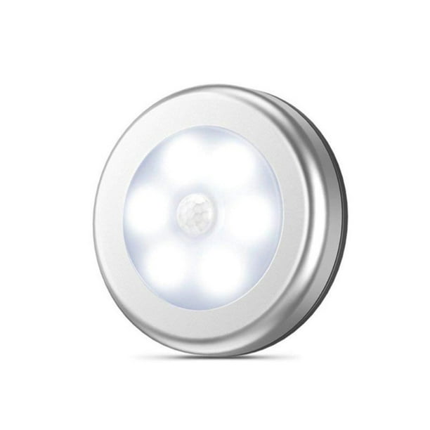 Luz LED con sensor de movimiento para interiores [paquete de 4] - Luces LED  de batería - Luces de armario con sensor de movimiento, luces debajo del