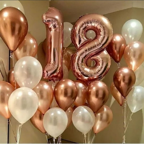 Decoracion con globos para 18 Años