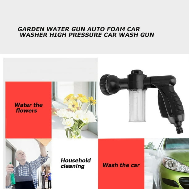 Pulverizador de espuma para lavado de coches, pistola de pulverización de  agua Con 3 boquillas, lanza