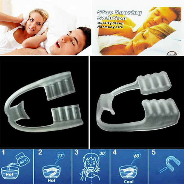 Protector bucal antironquidos Boquilla Anti-Ronquidos Dormir Rechinar los  diente