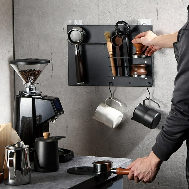  Organizador de estación de café, accesorios y almacenamiento de  barra de café para encimera, soporte para cápsulas de café, organizador de  cajas de almacenamiento, estación de café, soporte para tazas 