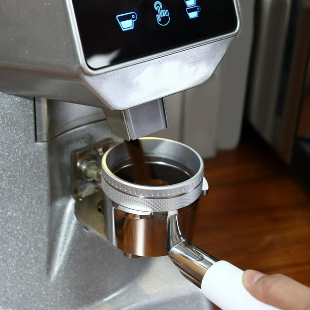Portafiltro sin fondo de café de acero inoxidable de 51 mm con cesta de  filtro y Leyfeng Accesorios para máquinas de café