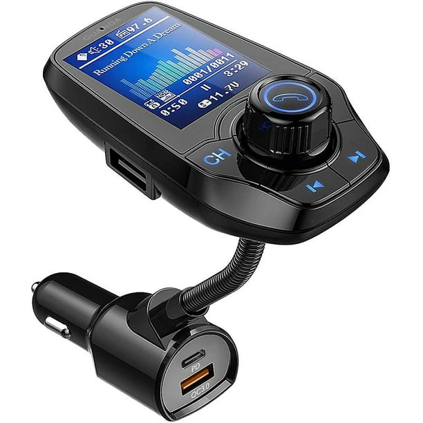 Accesorios Para Coches Bluetooth Transmisor FM Radio AUX Cargador IPHONE  Samsung
