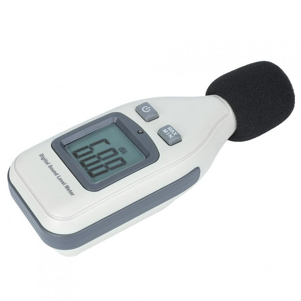 Medidor de decibelios 3 en 1, lector de nivel de sonido + humedad y  temperatura